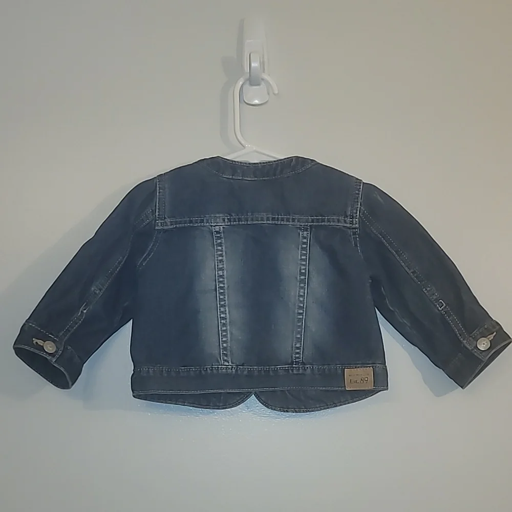 Place Dark Blue Denim Jacket Jean Jacket Girls 12-18 Months LOT H
